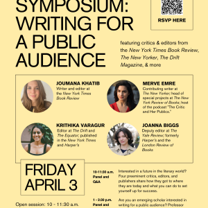 Symposium: Writing for a Public Audience