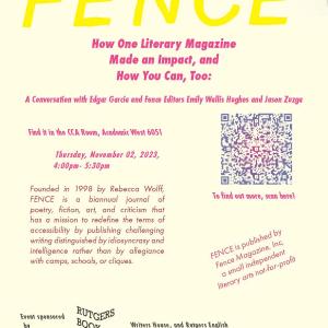 How One Literary Magazine Made an Impact, and How You Can, Too: A Conversation with Edgar Garcia and Fence Editors Emily Wallis Hughes and Jason Zuzga